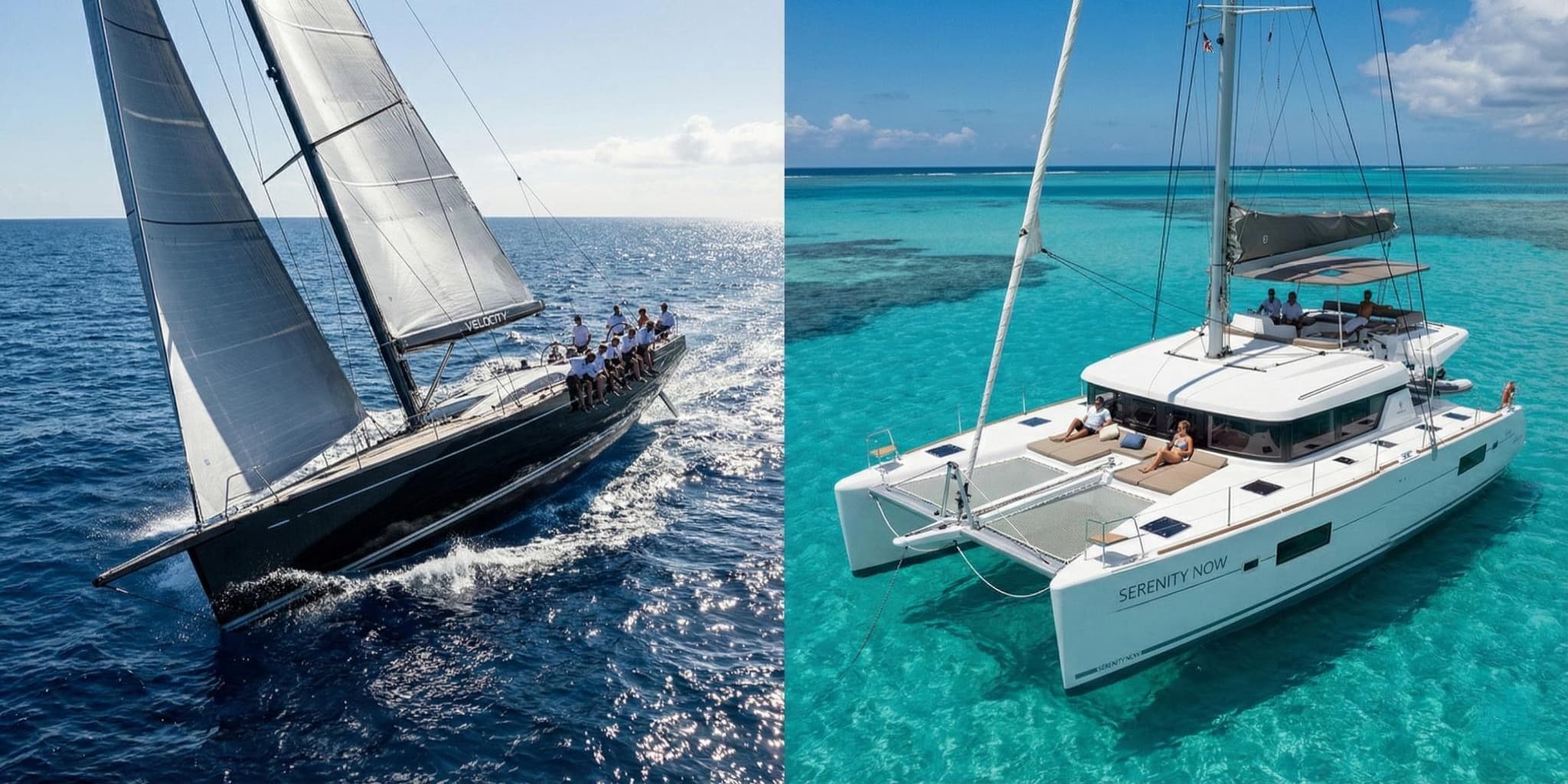Catamaran vs. Monocoque : Choisir le bon bateau de location 2026